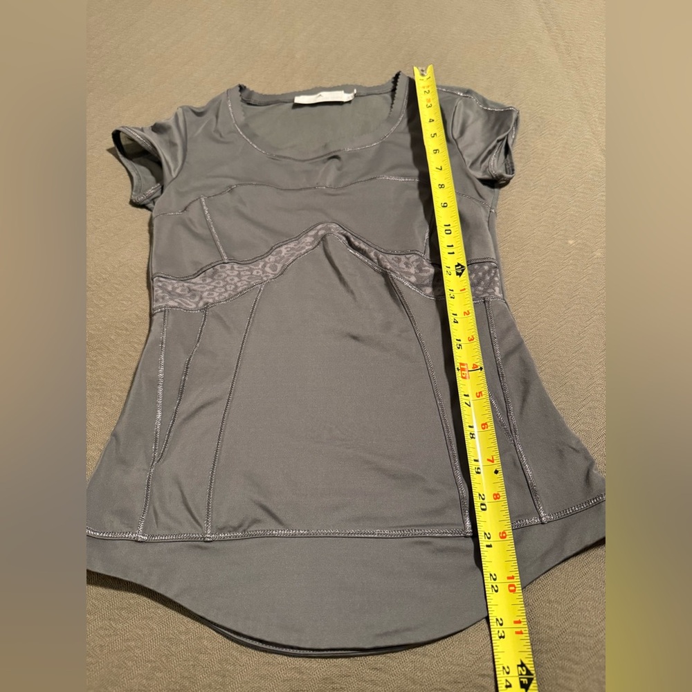 Stella McCartney + Adidas mesh workout yoga tennis gym cheetah sports bra top - Picture 12 of 15